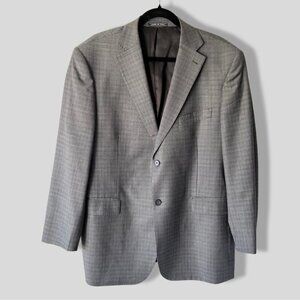Zanetti Angelico Checked Pure Wool Blazer  Made in Italy